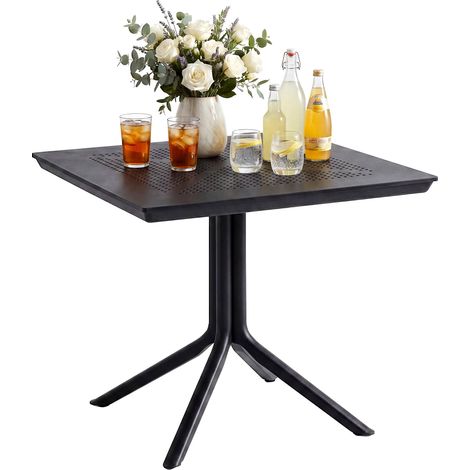 Table Lenval 80x80 cm Noir