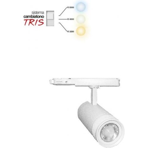 Proiettore LED per binario elettrificato trifase 220V 25W (1/2)
