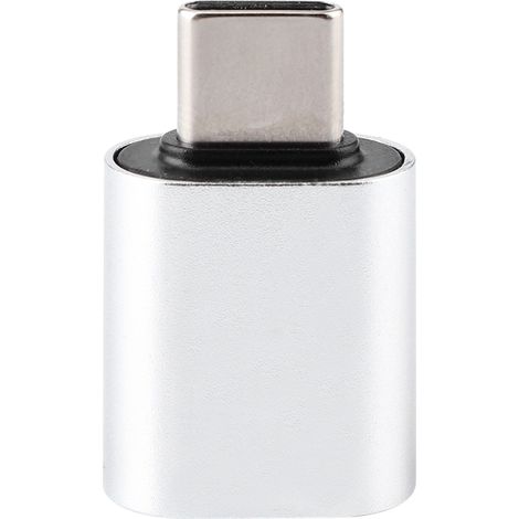 Mini lampe UV portable à LED UVC pour téléphone, interface argentée compatible Android. (1/5)