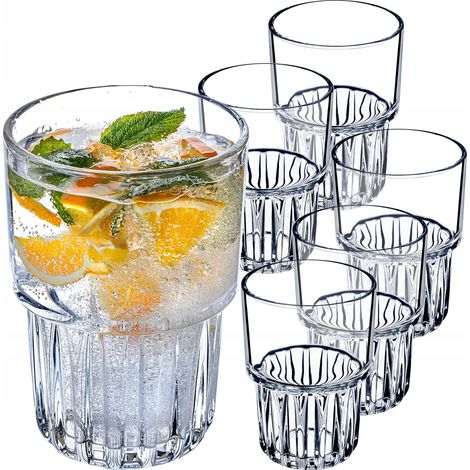 KADAX Longdrinkgläser, Cocktailgläser, Getränkegläser, Set 6x320 ml (1/5)