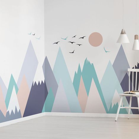 Stickers enfant montagnes scandinaves kristinka 50 x 75 cm (1/5)