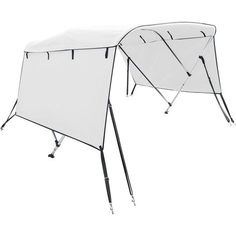 Toldo bimini 4 arcos con paredes laterales 243x(170-182)x137 cm vidaXL (1/6)