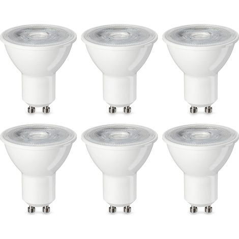 Lot de 6 ampoules spot LED E27 4.7 W (équivalent 50 W) Blanc Chaud Intensité non variable (1/5)