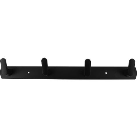 Wandhaken aus Edelstahl für 4 Kleidungsstücke, Taschen und Handtücher – Organizer-Halterung für Bad, Küche und Schlafzimmer – 35 cm (1/5)