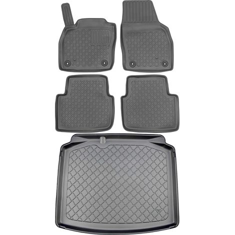 SET di tappetini per auto e tappetino per bagagliaio per Skoda Scala Hatchback da aprile 2019