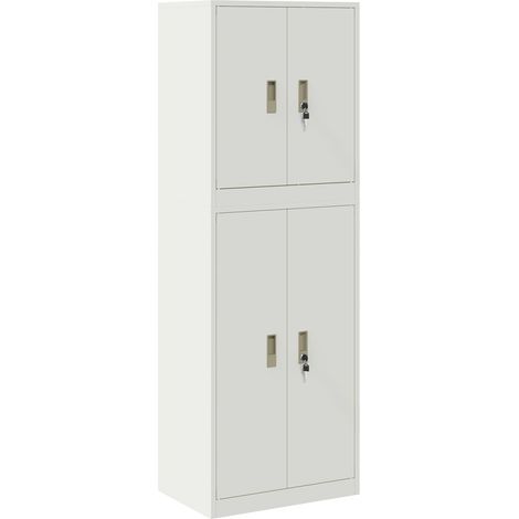Armario de almacenamiento 2 uds. 60 x 40 x 175 cm Acero vidaXL (1/5)