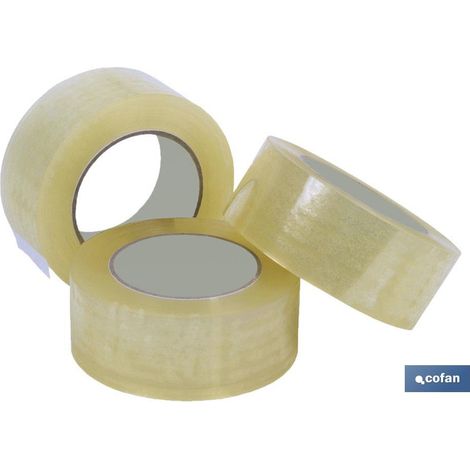 Precinto Acrilico Transparente 45 Micras 48mm x 66mts