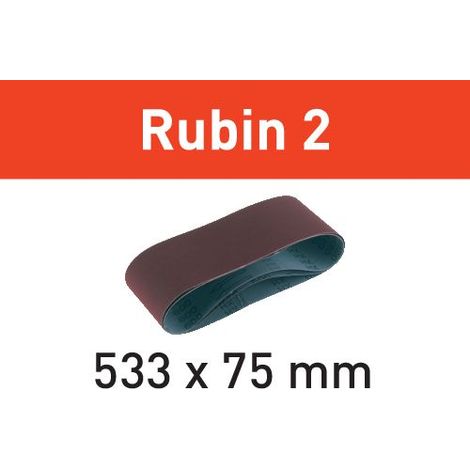 499160 Festool Nastro abrasivo Rubin 2 L533x75 P150 RU/10