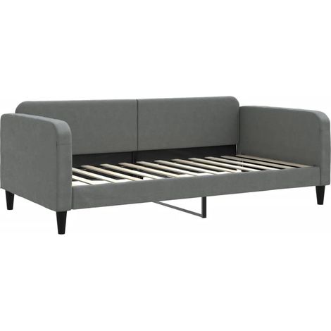 Maison Exclusive - Tagesbett Dunkelgrau 100x200 cm Stoff (1/5)