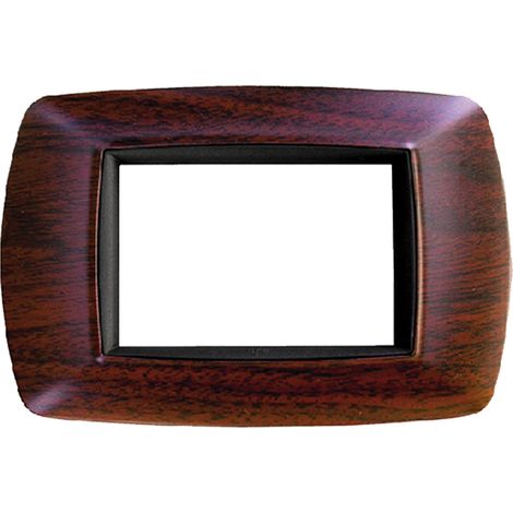 PLACCA EFFETTO LEGNO SCURO 'LIFE' 3 posti - 2983/LS  - FEB