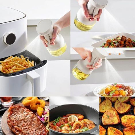 Vaporisateur Huile - Verre 280 ml - Pour Cuisine Friteuse Air Chaud Salade Barbecue - 1 Pièce (1/5)