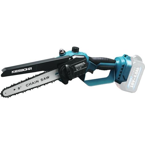 CS001 Mini tronçonneuse sans balais sans fil compatible 18 Lubrification automatique de la chaîne, tension de chaîne sans outil, épée de 20,3 cm, sans batterie ni chargeur (1/5)