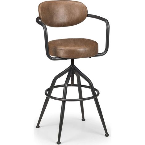 Tabouret de bar noir/marron (1/3)