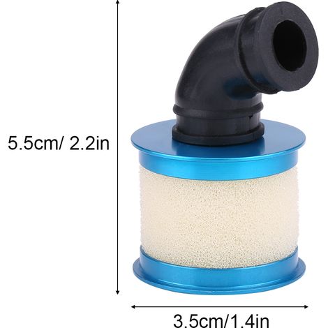 Filtre à air pour voiture RC HSP 94122/188, accessoire bleu pour modèle radiocommandé 1/10 (1/5)
