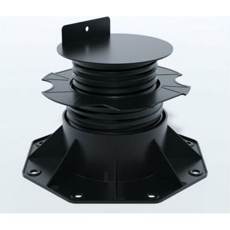 Support réglable (60 à 140 mm) pour terrasse en bois et composite - Couleur - noir, Surface de couverture (m2) (1/5)