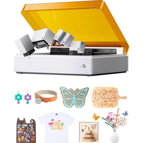 xTool M1 Ultra Machine d’Artisanat 4-en-1 Graveur Laser, Jet d’Encre, Découpe Lame et Dessin au Stylo pour DIY, Cadeaux Personnalisés et Petites Entreprises-10W kit de base