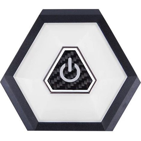 GARRYFIZH Plafonnier LED rechargeable pour voiture, éclairage intérieur à poussoir magnétique 10,5 x 9,2 x 1,2 cm pour coffre de toit