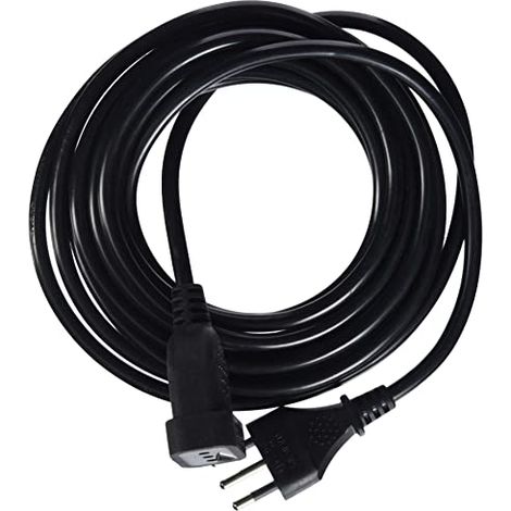 Electraline 46120 Prolunga 5 mt spina e presa piccola 10A, nero - sezione cavo 3G1 mm² (1/4)