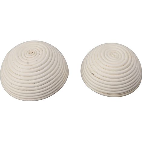 Runder Brotkorb mit Stofffutter, Set aus Rattan-Gärschalen zum Brotbacken, 20 cm und 22 cm Durchmesser (1/5)