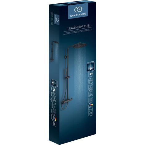 Ideal Standard Sistema de ducha Ceratherm T125 con termostato de (1/2)
