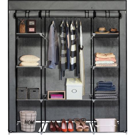 Faltbarer Textilkleiderschrank, XXL-Stoffkleiderschrank