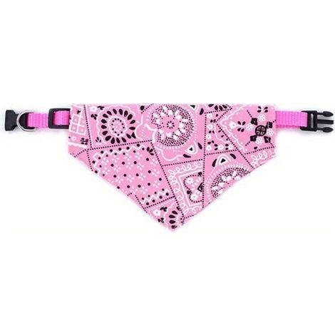 Bandana pour chien à motif cachemire — Bavoir anti-bave réglable pour chiens et chats de petite à moyenne taille (1/4)