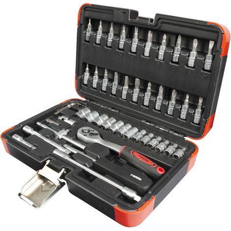 ESTUCHE VASOS Y PUNTAS 46 PCS CR-V RATIO (1/4)
