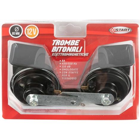Trombette bitonali elettromagnetiche auto omologate (1/2)