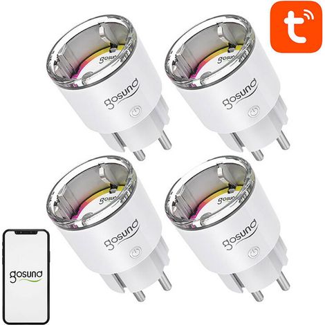 Gosund EP2 Smart WiFi Steckdose, 4er-Pack, 10A Tuya (1/2)