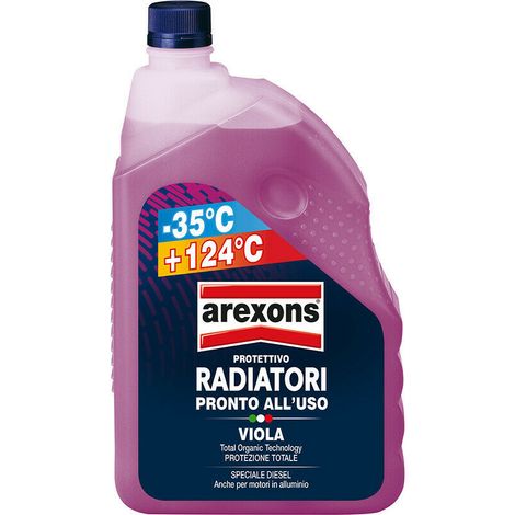 Liquido radiatori viola protettivo antigelivo Arexons special diesel – 35°+124° - da 2 Lt (1/2)