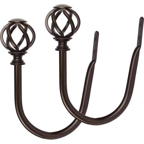 Lot de 2 Embrasses pour Rideaux Bronze, Retenue de Rideau en Métal (1/5)