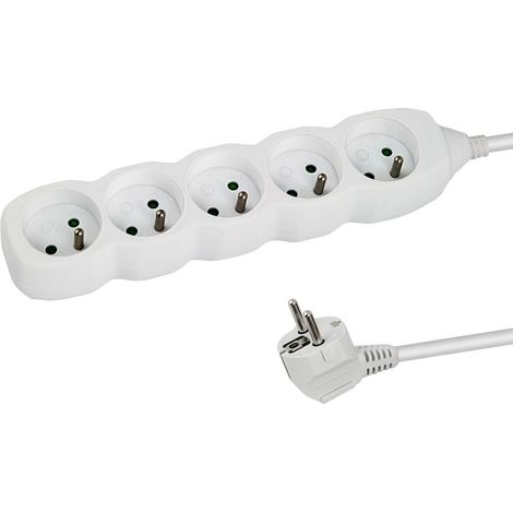 Esperanza Power Strip 5 Sockets 1.5M White
