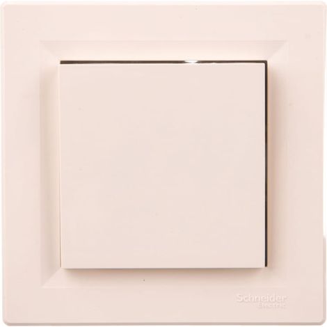 Douille simple Asfora avec ou sans 2P+Z (Schuko) avec rabat, crème, avec monture EPH3100123 (1/2)