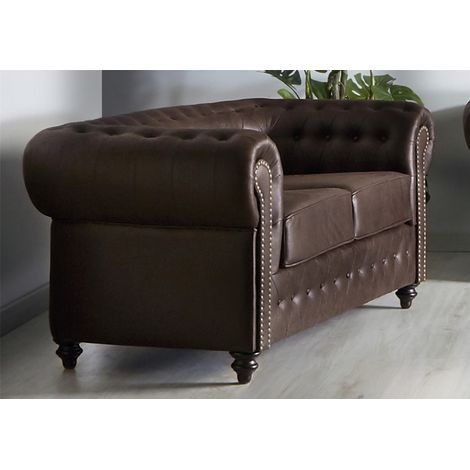 Chester Sofa 2P Stoffbezug 165x90x75 cm. 165x90x75 cm