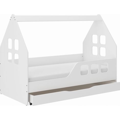 Lit cabane pour enfant avec tiroir 160x80 à droite (1/2)