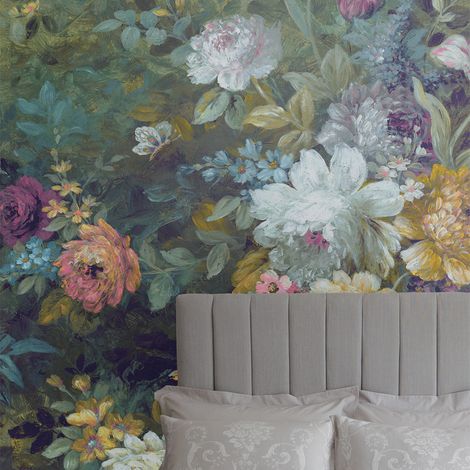 Papier peint panoramique Laura Ashley Mathilde 280 x 300cm Multicolore (1/5)