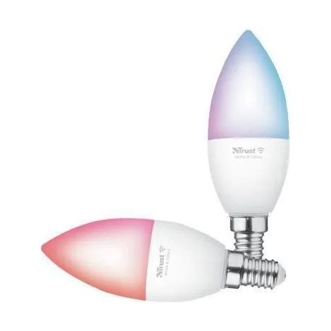Trust E14 Duo-Pack LED RGB Ampoule Wi-Fi Kompatibel Alexa