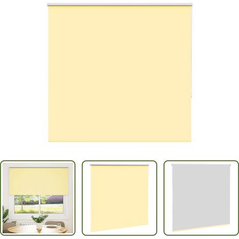 Sichtschutz -  Verdunkelungsrollo Gelb 155x150cm Stoffbreite 151,6cm Polyester (1/5)