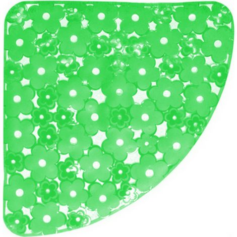 TAPPETO ANTISCIVOLO PER DOCCIA ANGOLO MOD. MARGHERITA CM 59X59- Verde- DH