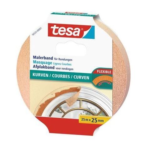 Bande de masquage tesa 56533-00001-02 beige (L x l) 25 m x 25 mm caoutchouc 1 pc(s) Y445911