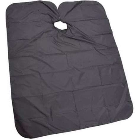 Cape de coiffure noir imperméable respirant réglable pour barbier salon, coupe-cheveux professionnel, tablier de coiffure ajustable (1/5)