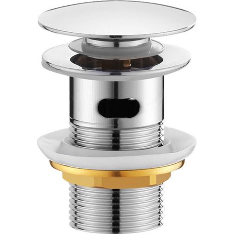 Bonde de salle bain lavabo escamotable chrome Argent (1/5)