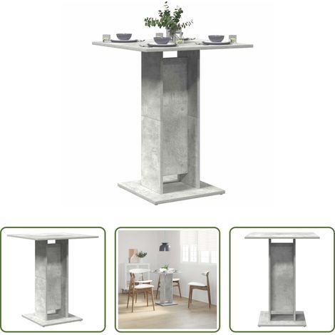 Esstisch - Bistrotisch Betongrau 60x60x75 cm Holzwerkstoff (1/5)