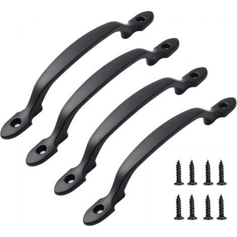 Lot de 4 poignées de meubles, de cuisine, de porte, de tiroir et d'armoire avec vis pour armoire et chambre à coucher, longueur 158 mm (1/3)