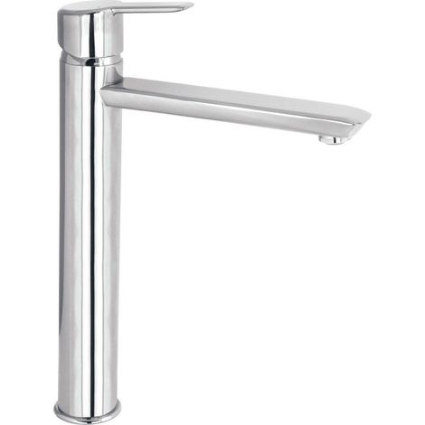 Miscelatore lavabo alto in ottone finitura cromo - Stapol