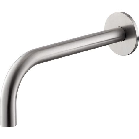 Bocca Erogazione a Parete Lavabo da 150 mm in Acciaio Inox Satinato Nilo (1/2)