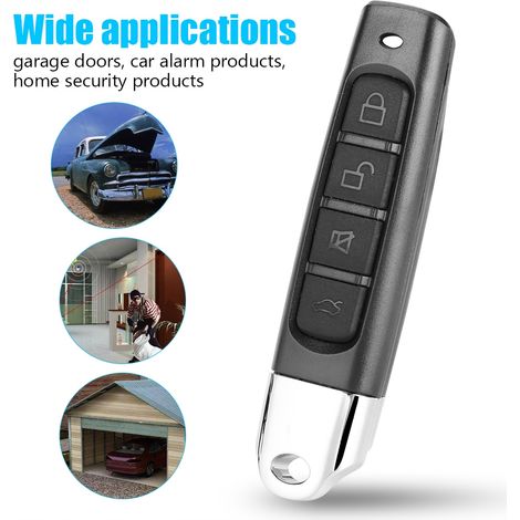 Télécommande de porte de garage 433 MHz, duplicatrice d'alarme de voiture universelle, duplicatrice de serrure (1/5)