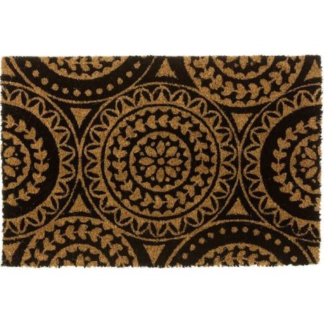 Paillasson en fibres de coco mandala 60 cm (1/4)