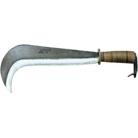 Rinaldi 102N3 Roncola Bergamo Mezza Larga N.3 Acciaio Forgiato Manico Cuoio Lama 31 cm
