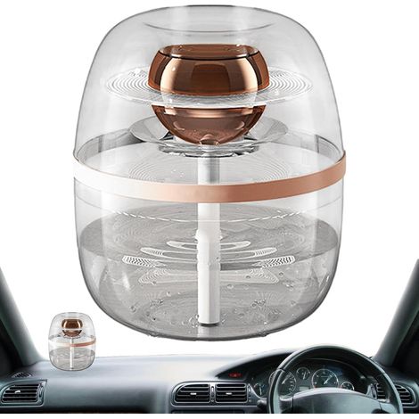 Humidificateur brume, Humidificateurs brumeux cool Hydratant à air du réservoir d'eau 3L avec lumière chaude Humidificateurs de table à brume cool pour travailler à dormir (1/5)